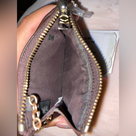 Authentic Coach Mini Skinny ID case in signature canvas - Picture 4 of 4